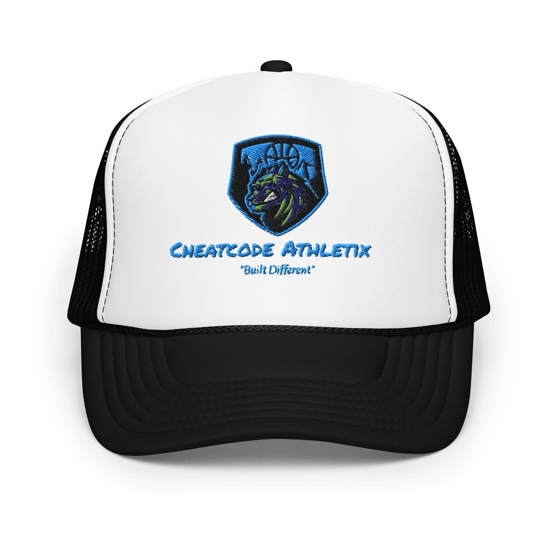 Built Different a Logo Trucker Hat - Cheatcode Athletix