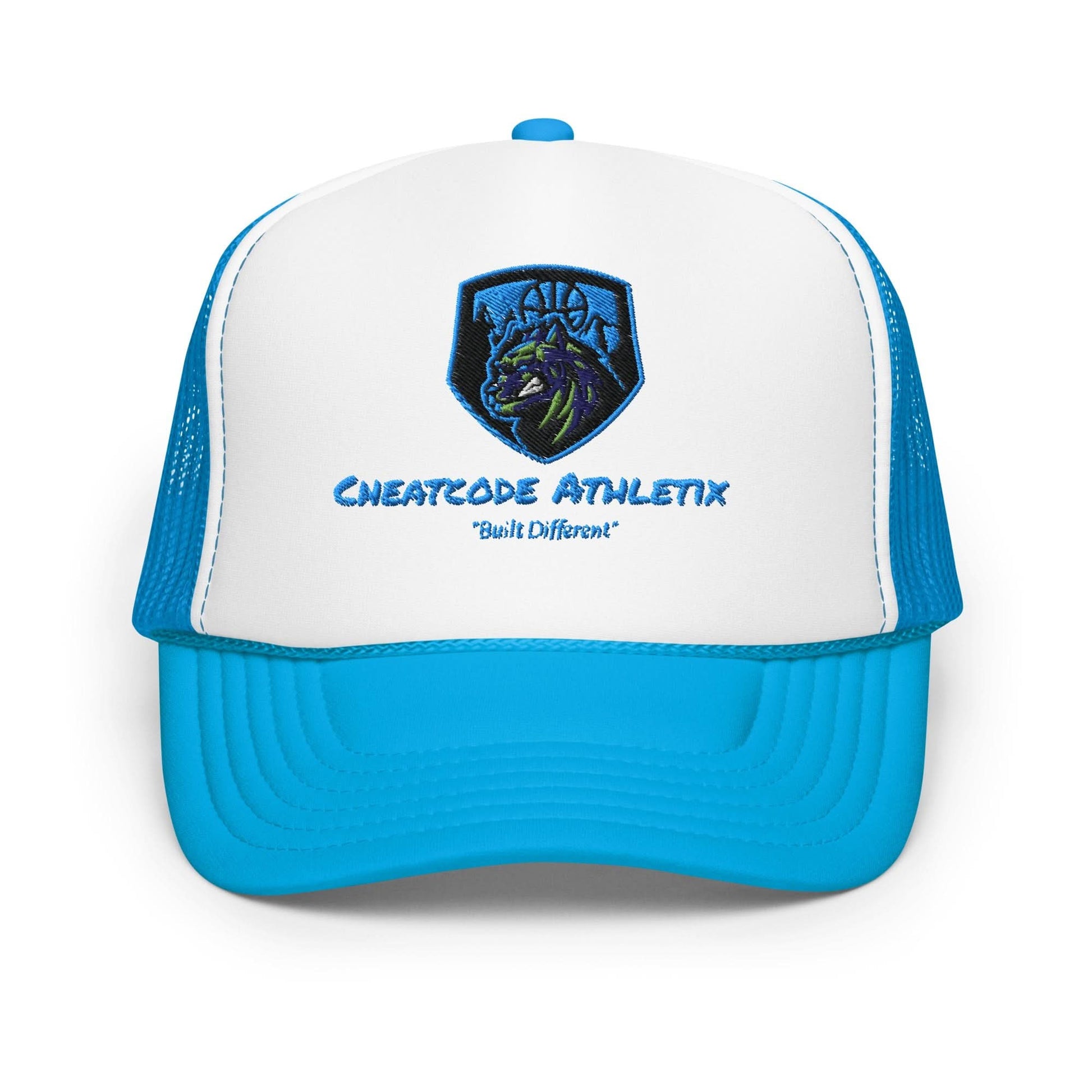 Built Different a Logo Trucker Hat - Cheatcode Athletix