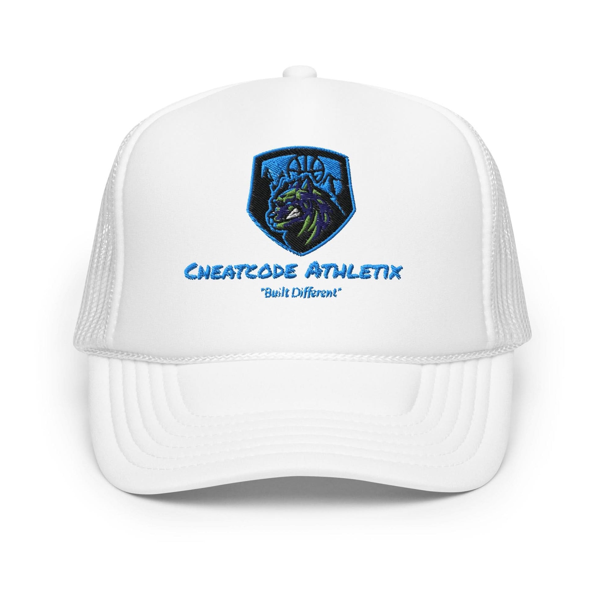 Built Different a Logo Trucker Hat - Cheatcode Athletix