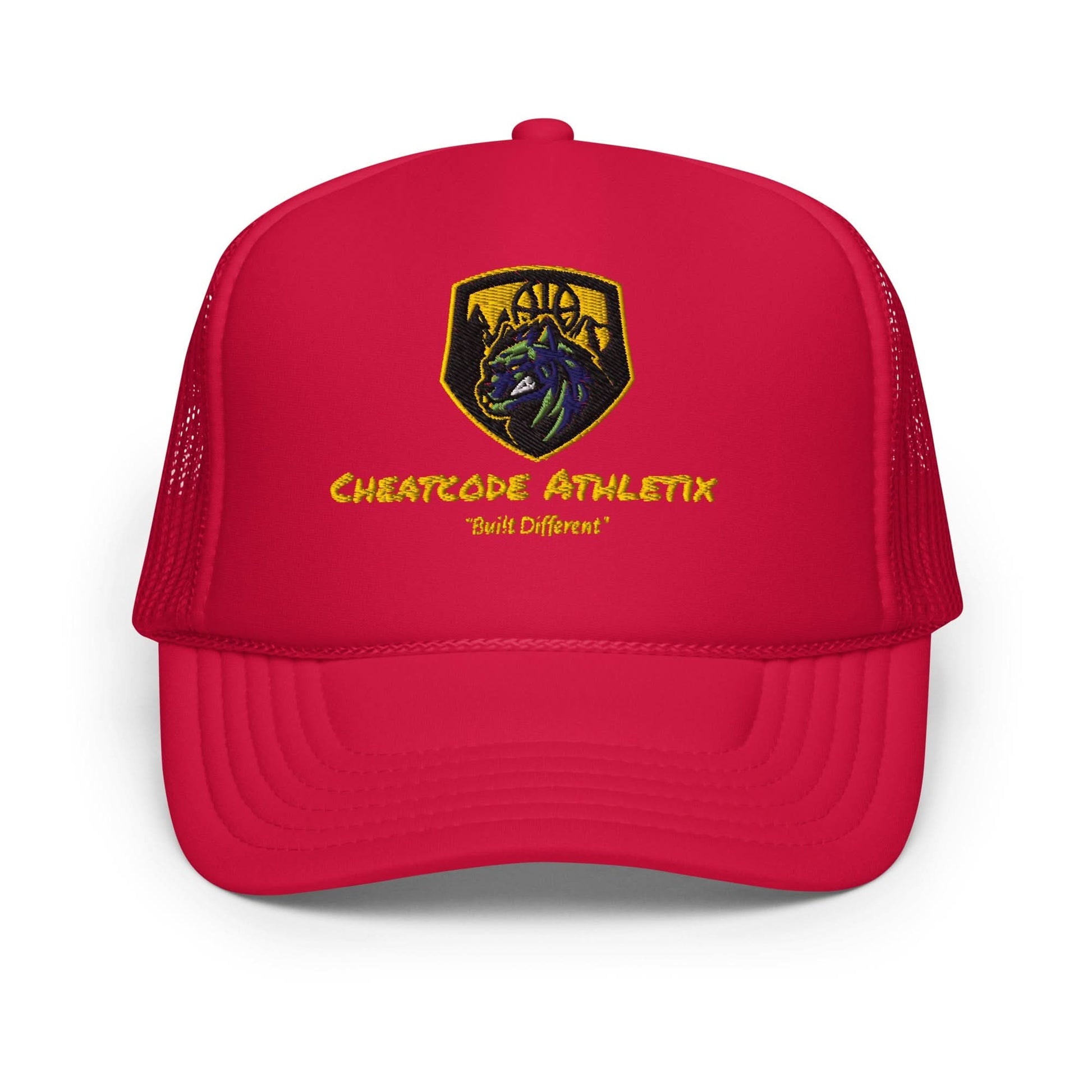 Built Different Logo Trucker Hat - Cheatcode Athletix