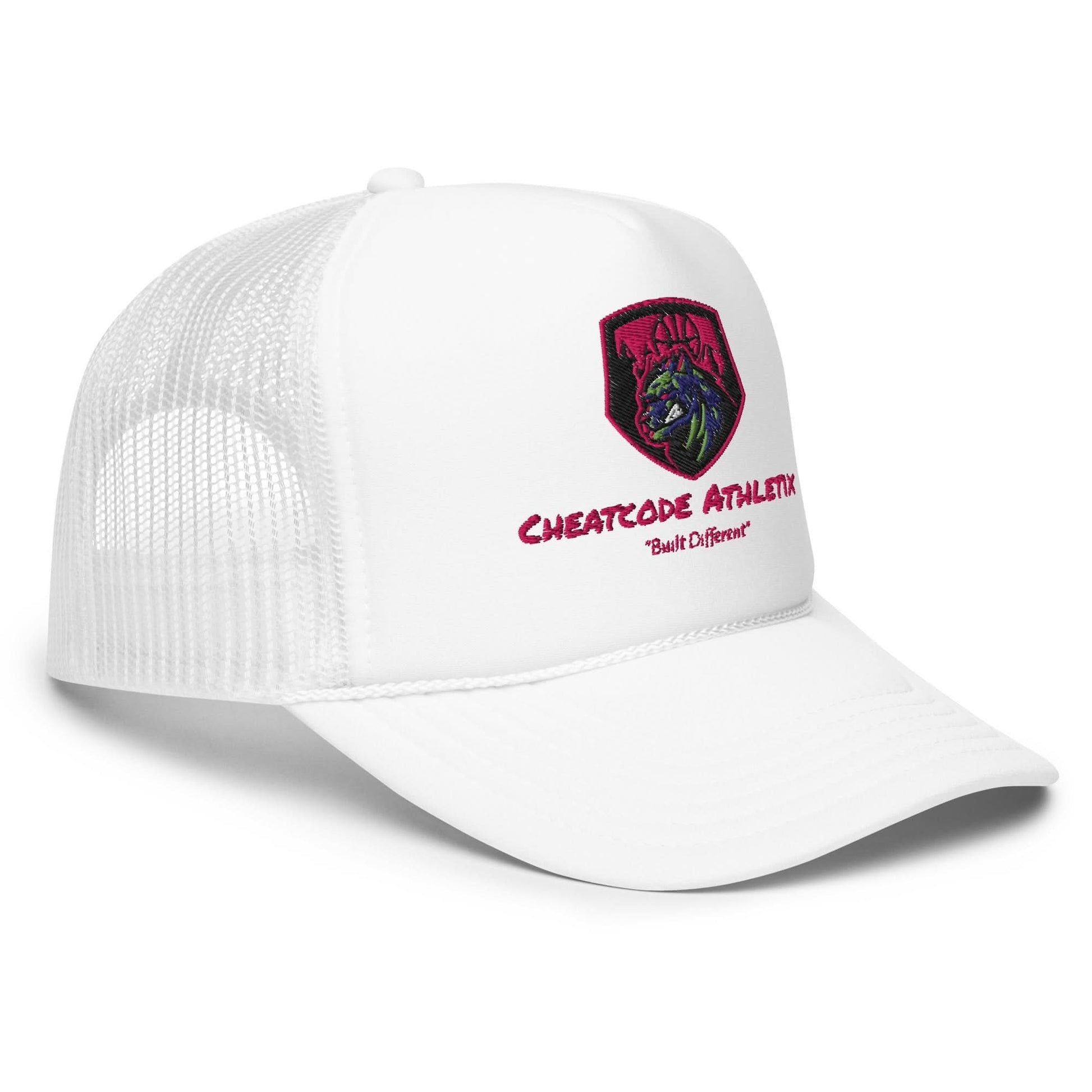 Built Different Logo Trucker Hat - Cheatcode Athletix