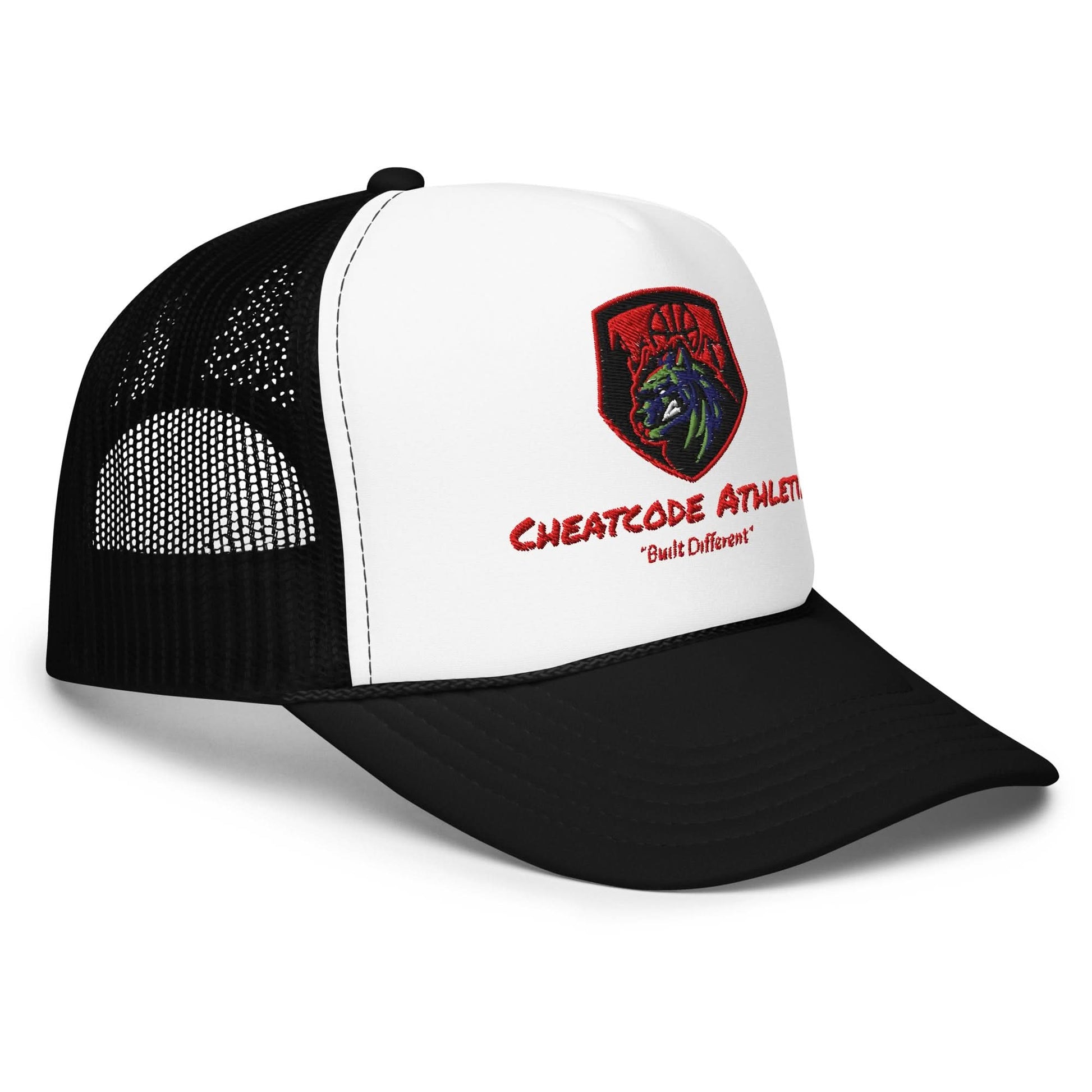 Built Different Logo Trucker Hat - Cheatcode Athletix