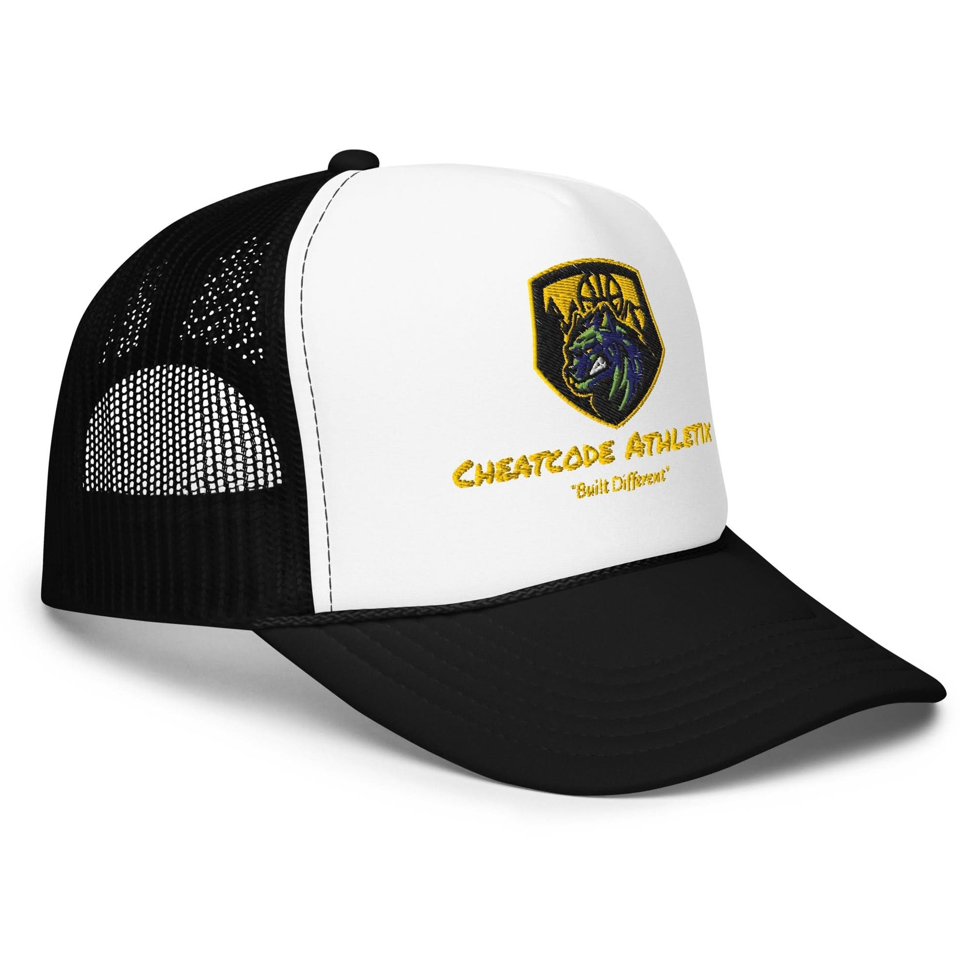 Built Different Logo Trucker Hat - Cheatcode Athletix