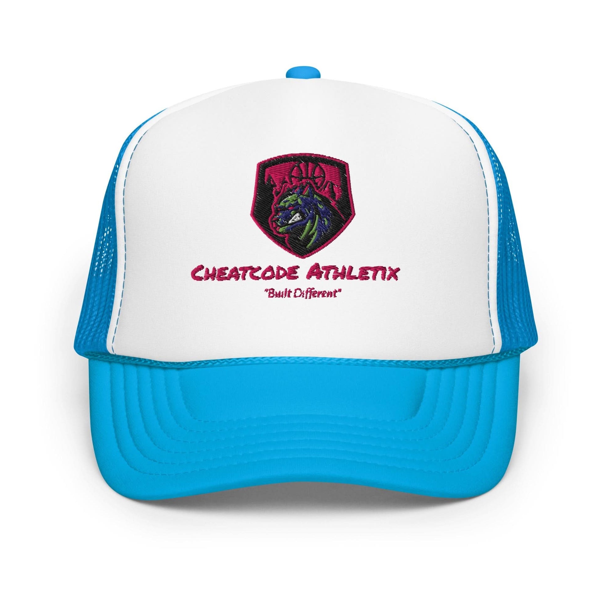 Built Different Logo Trucker Hat - Cheatcode Athletix