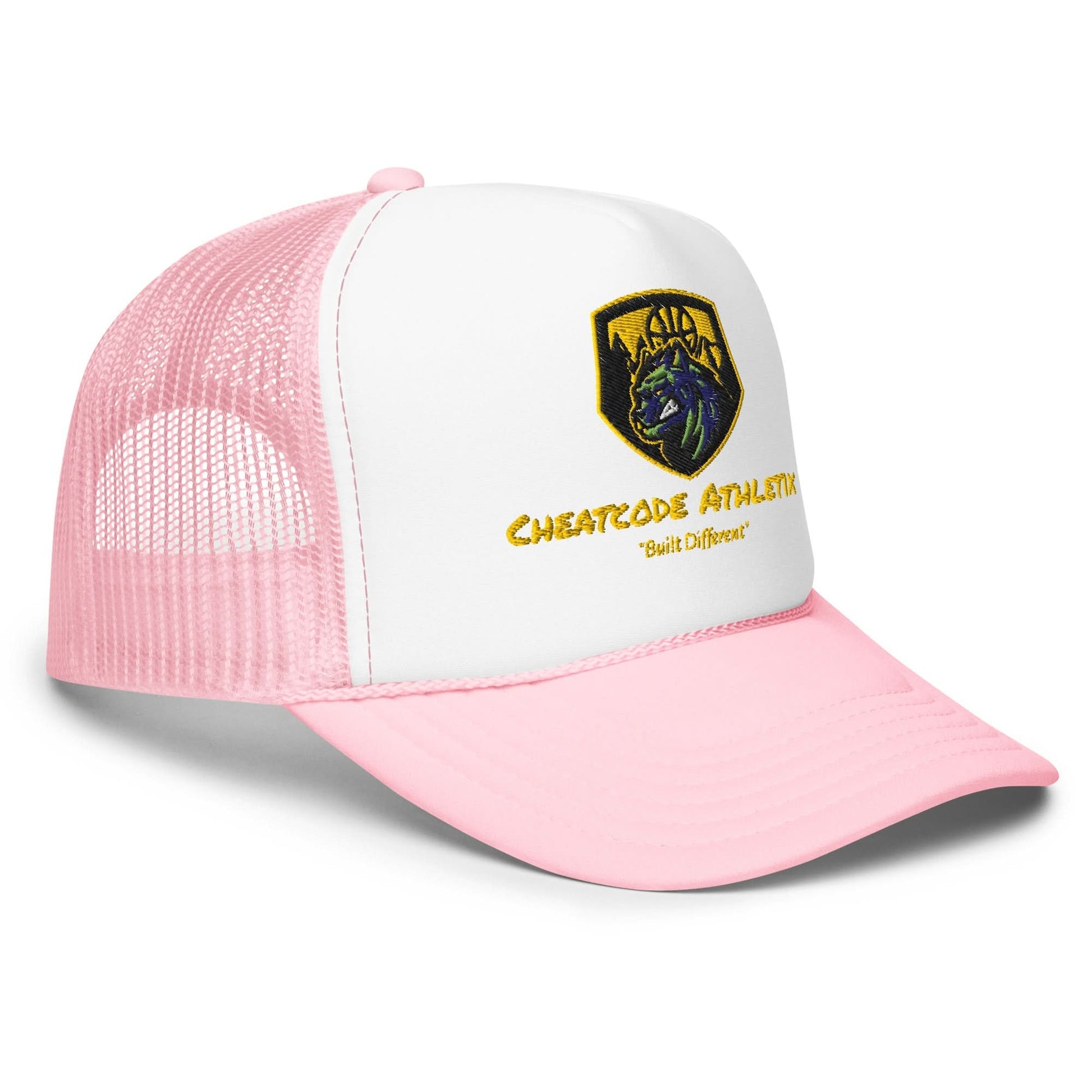 Built Different Logo Trucker Hat - Cheatcode Athletix