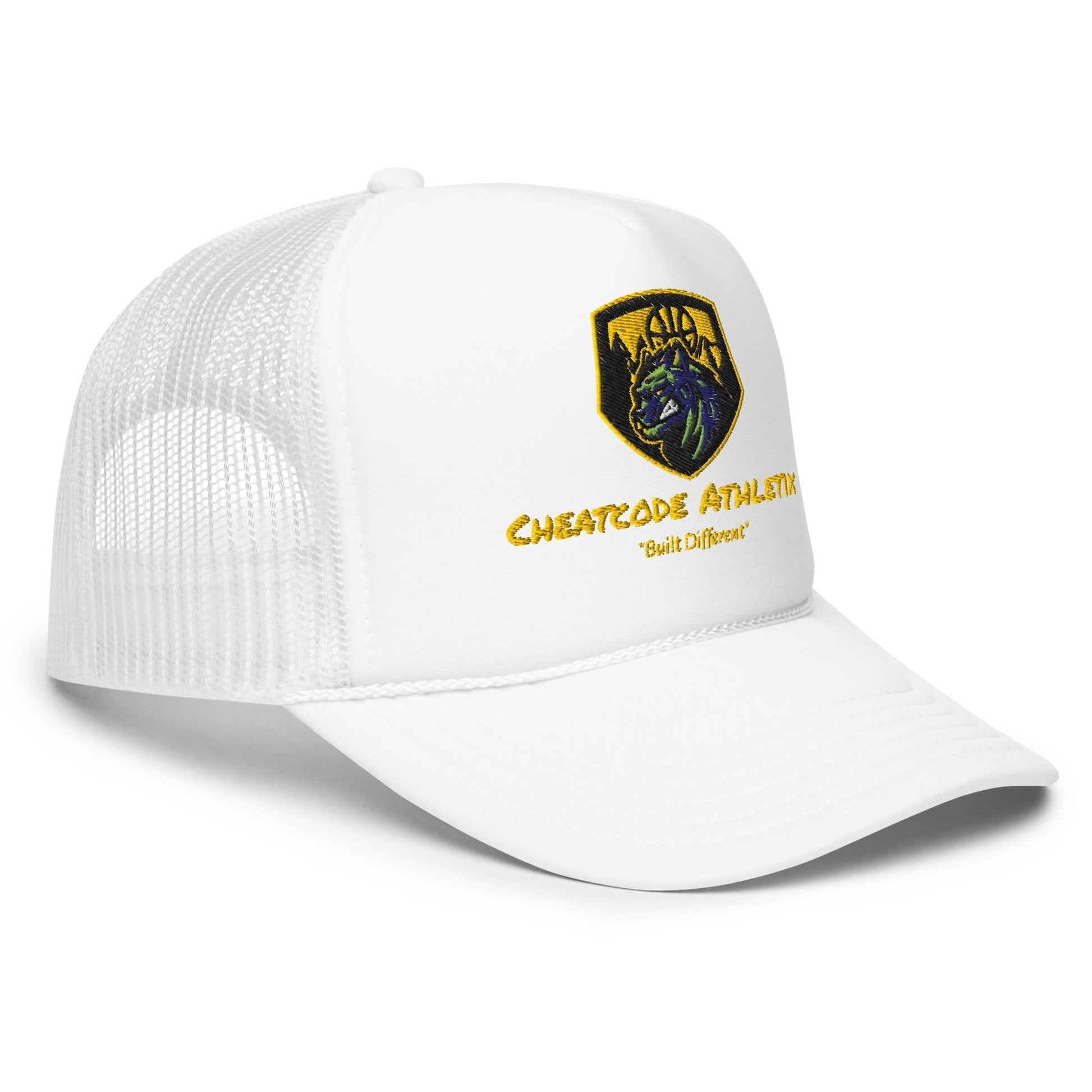 Built Different Logo Trucker Hat - Cheatcode Athletix