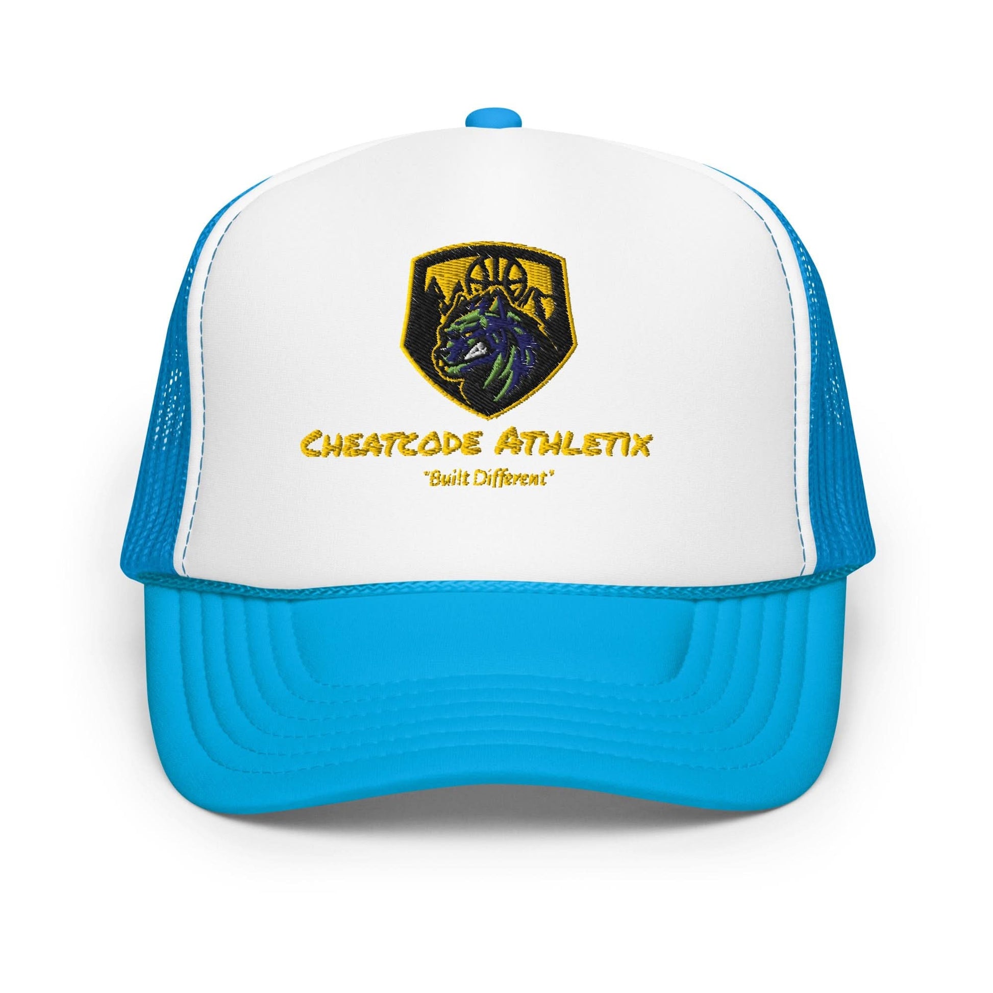Built Different Logo Trucker Hat - Cheatcode Athletix