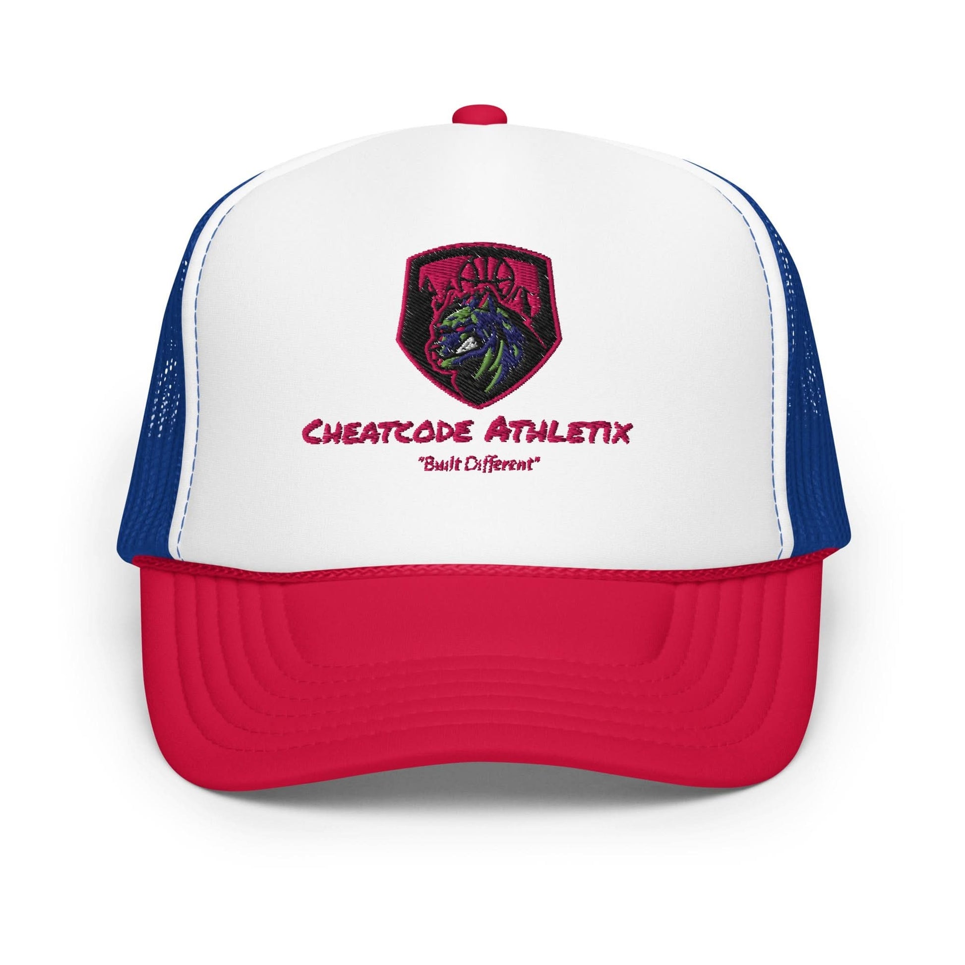 Built Different Logo Trucker Hat - Cheatcode Athletix