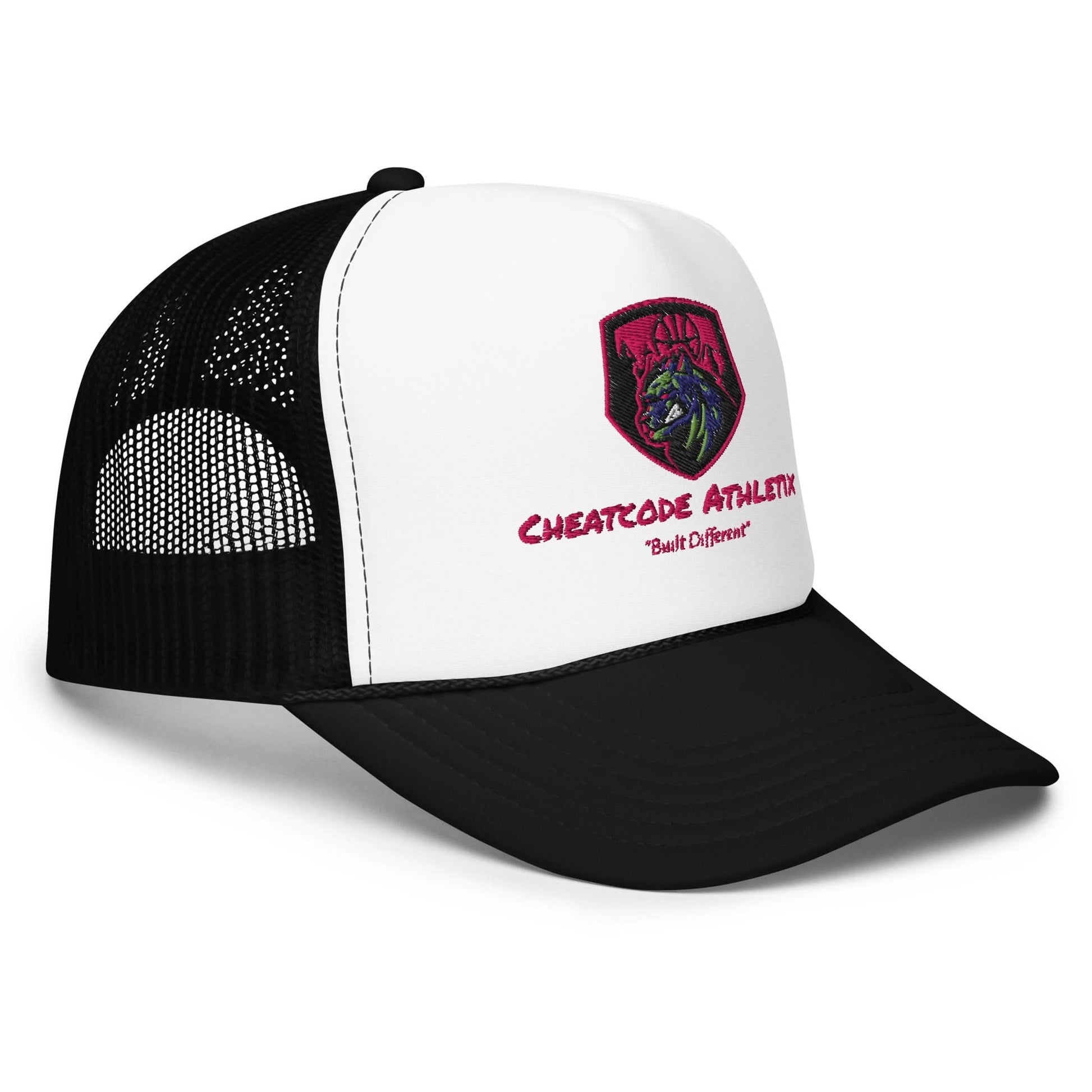 Built Different Logo Trucker Hat - Cheatcode Athletix