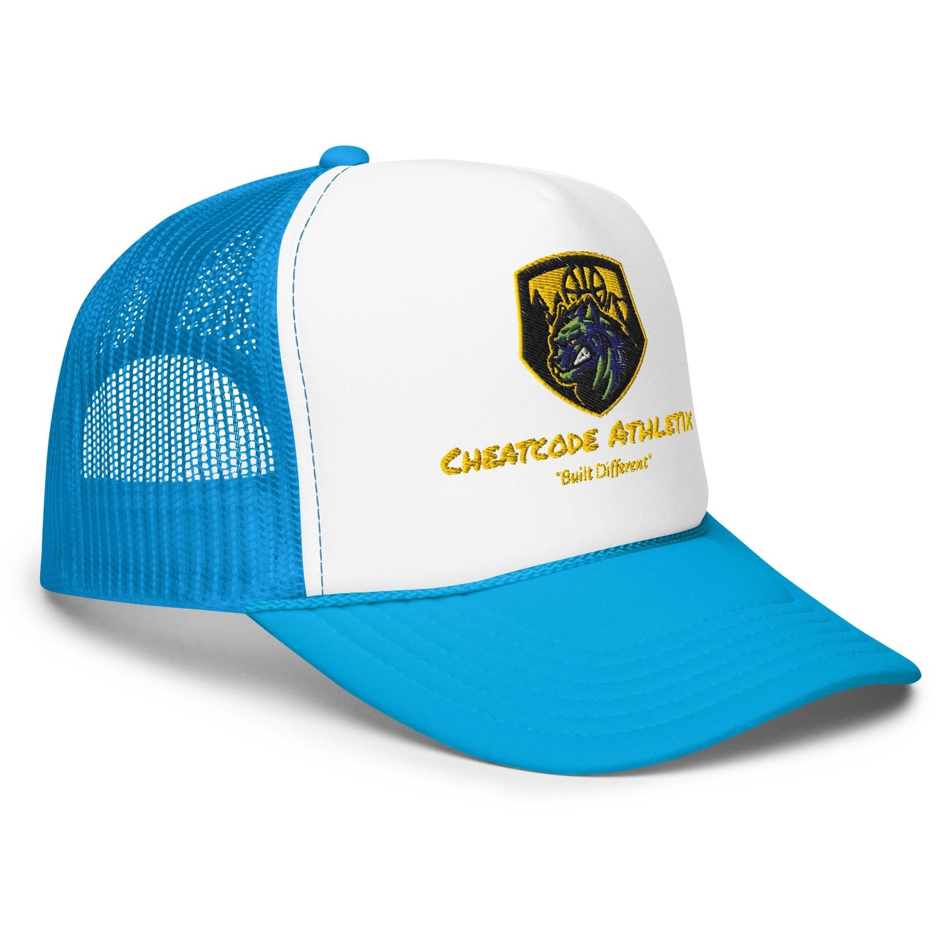 Built Different Logo Trucker Hat - Cheatcode Athletix
