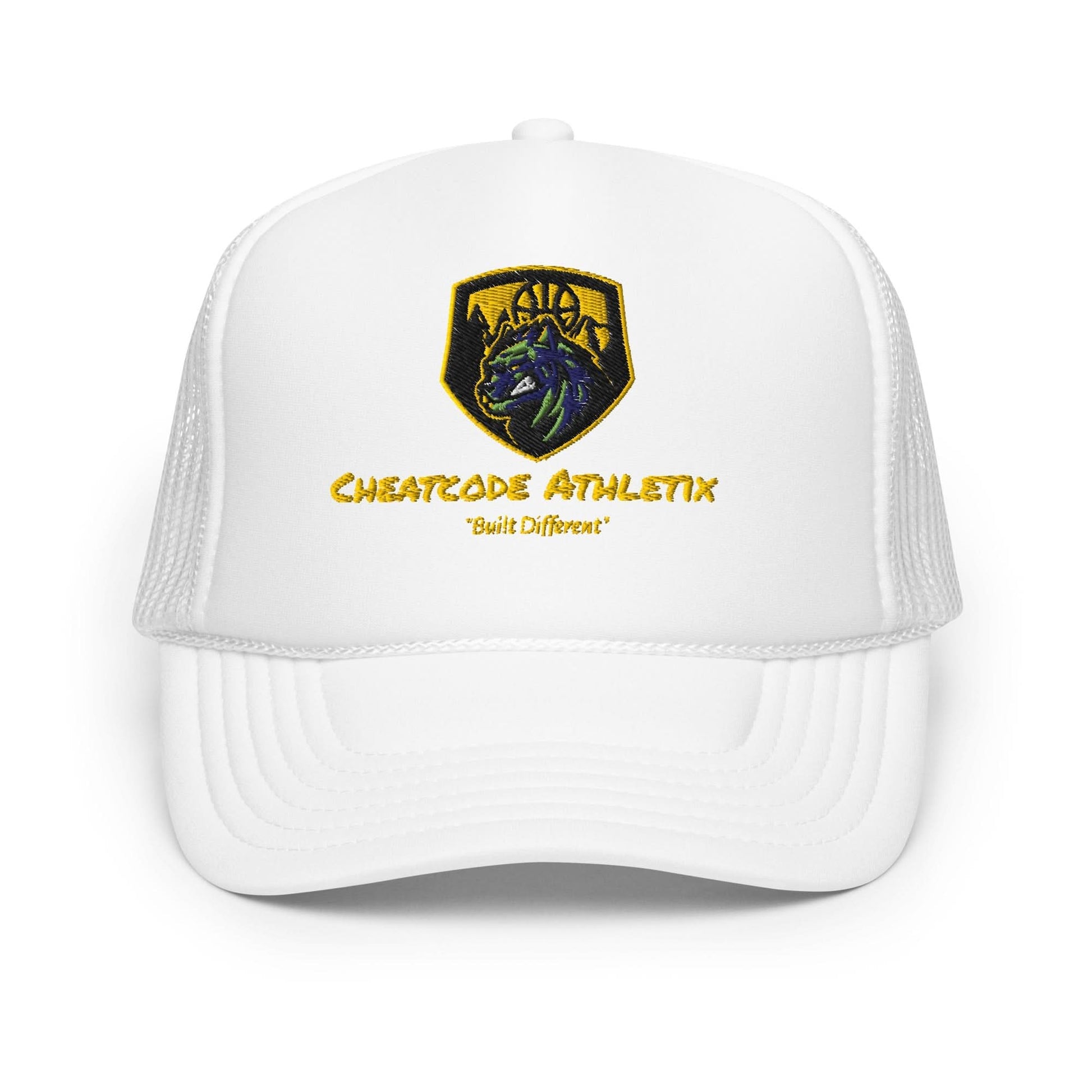 Built Different Logo Trucker Hat - Cheatcode Athletix