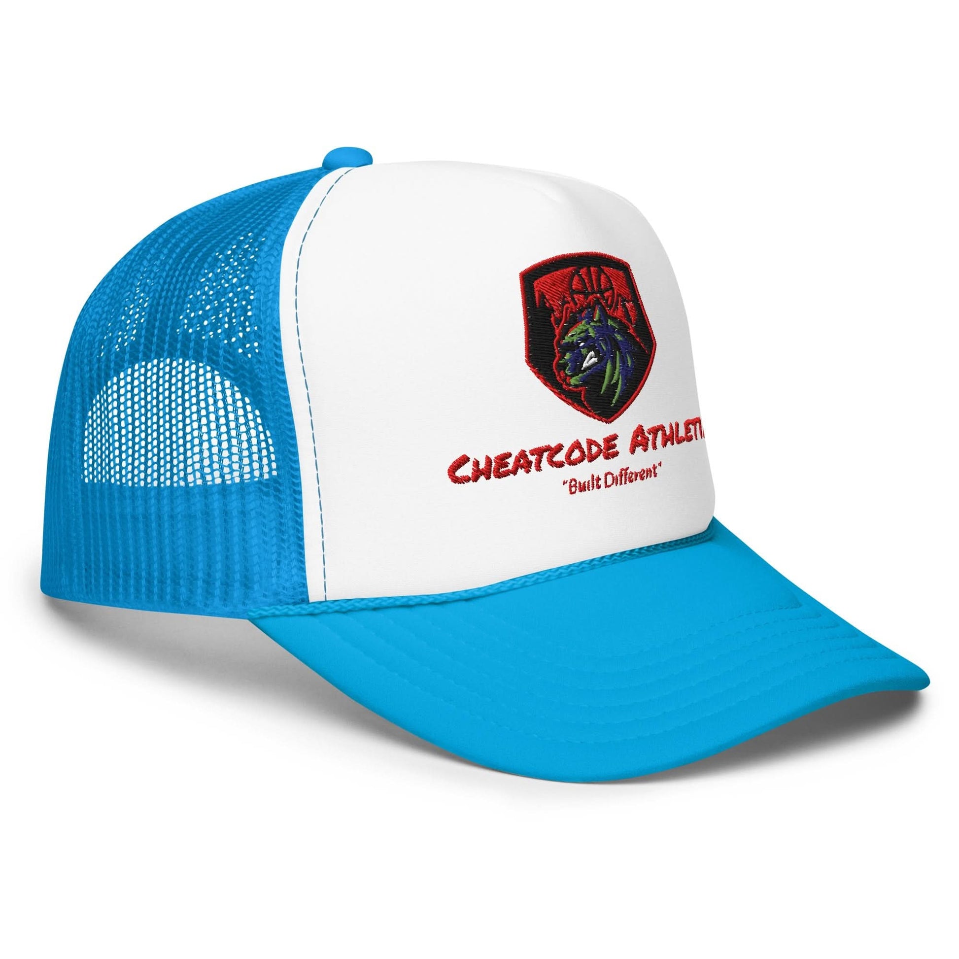 Built Different Logo Trucker Hat - Cheatcode Athletix