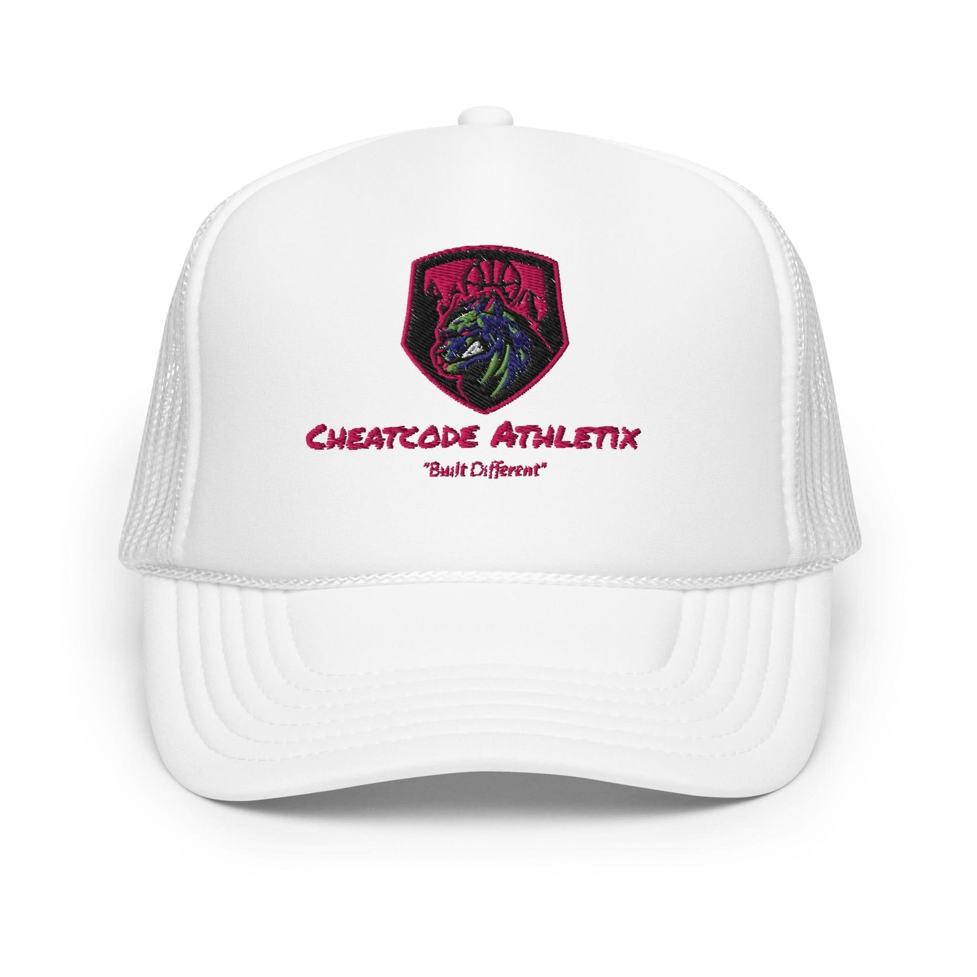 Built Different Logo Trucker Hat - Cheatcode Athletix