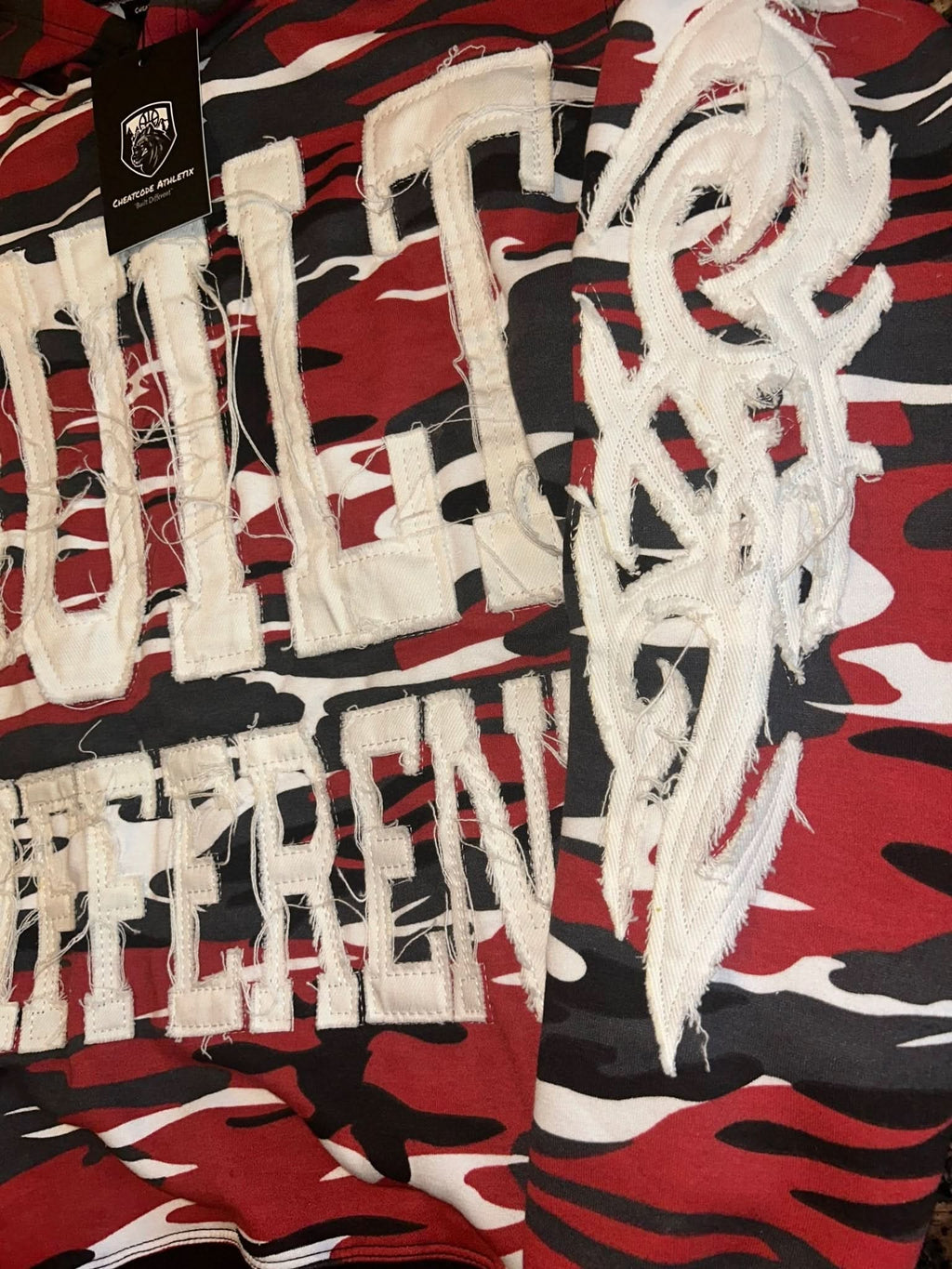 Red Built Different Hoodie - Cheatcode Athletix